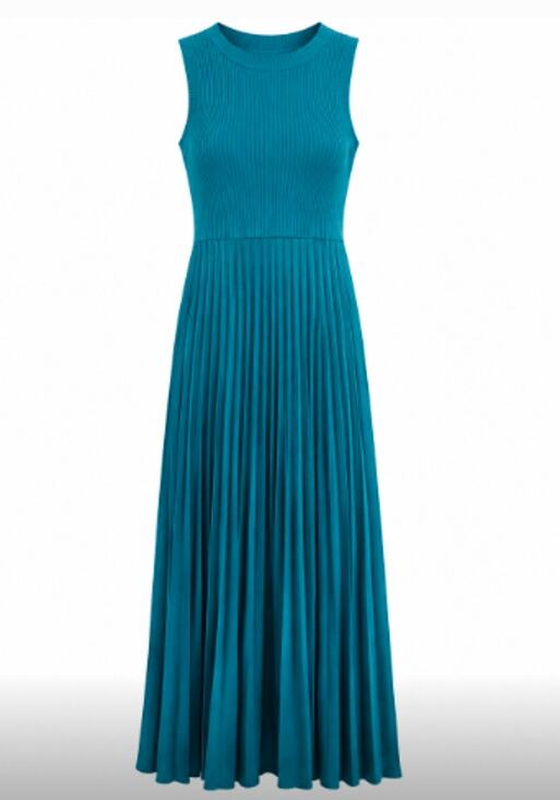 Avara Dresses & Skirts - Avara Teal Sleeveless Pleated Midi Maxi Dress NWT Women’s Size Medium